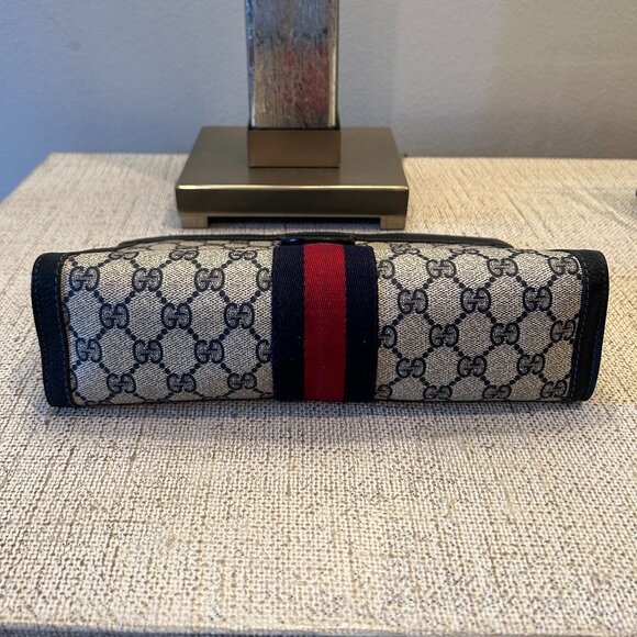 Gucci Navy & Blue Sherry Line Pouch/Clutch - Picture 6 of 6